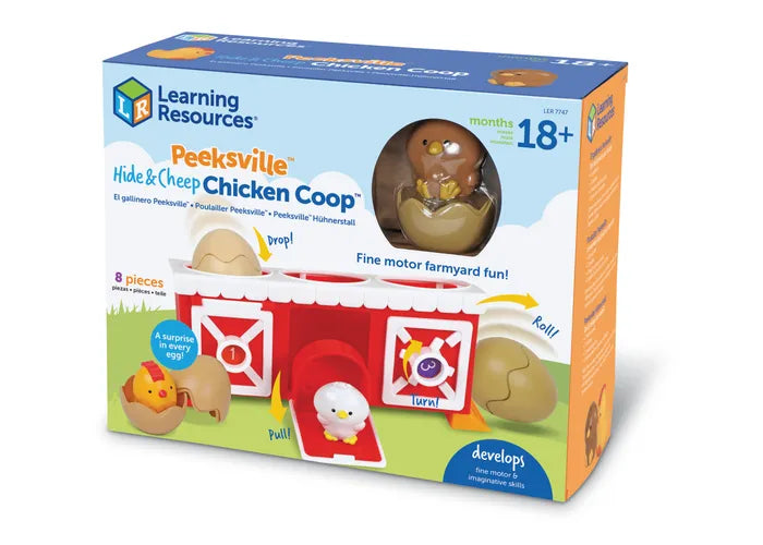 Learning Resources Peeksville Hide & Cheep Chicken Coop
