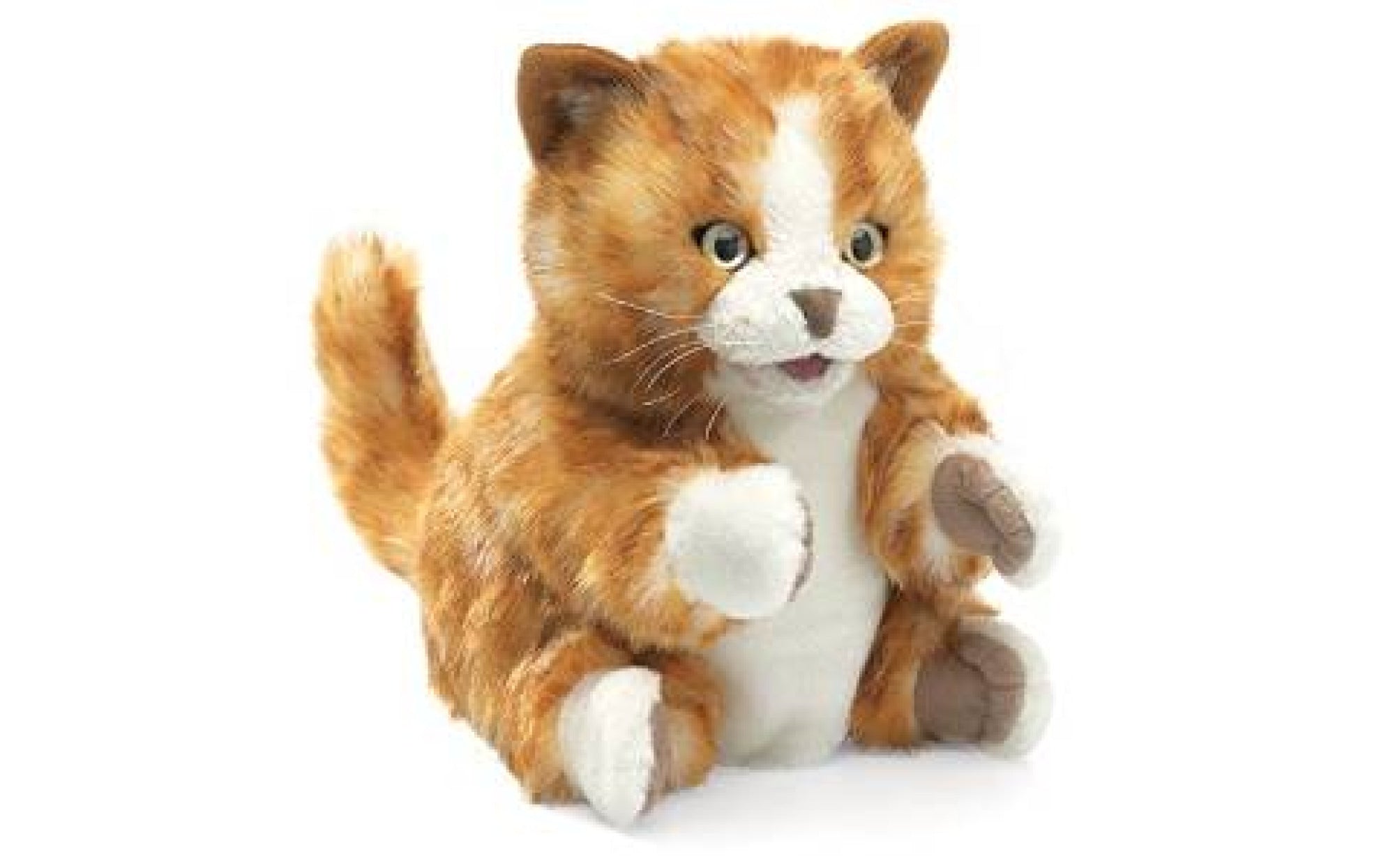 Folkmanis Orange Tabby Kitten Puppet