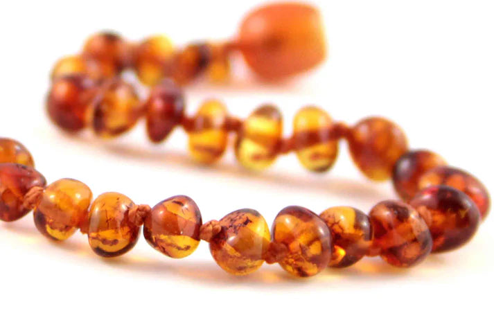 Healing Amber🍁 Caramel Circle Teething Necklace