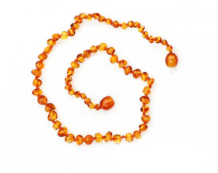 Healing Amber🍁 Caramel Circle Teething Necklace