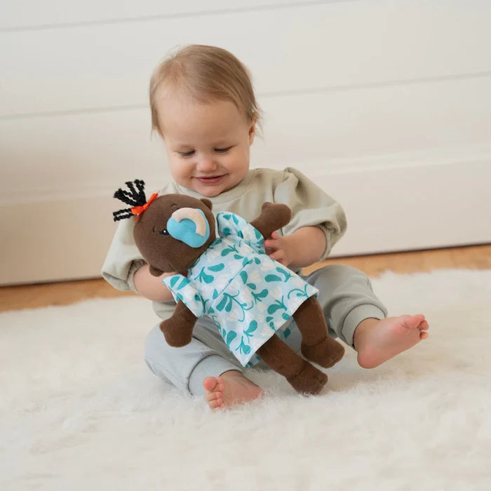 Wee Baby Stella Brown with Black Wavy Tuft