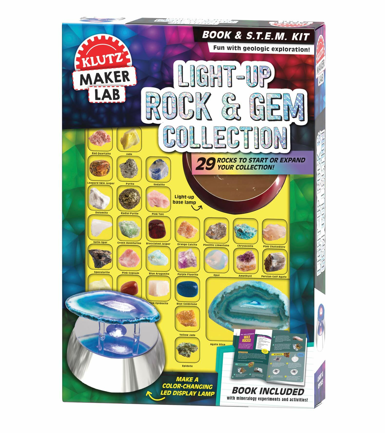 Klutz Maker Lab Light-Up Rock & Gem Collection