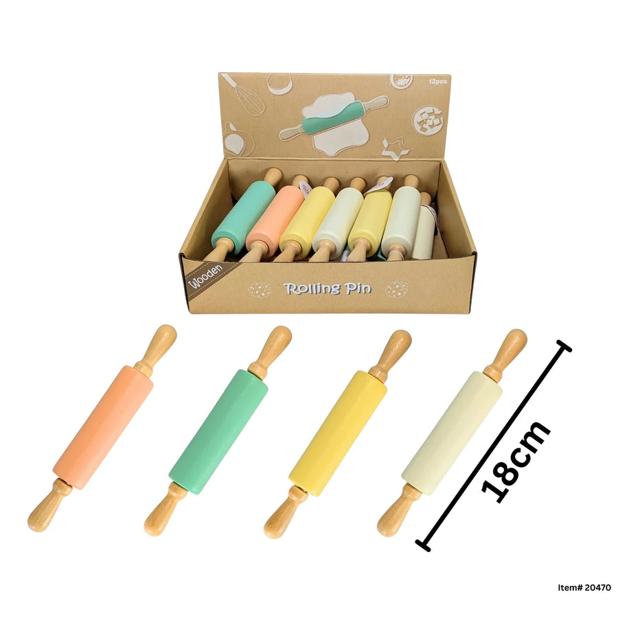 Pastel Wooden Rolling Pin