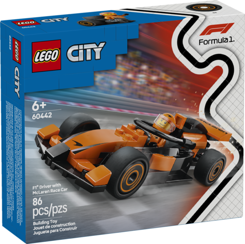 Lego City F1 Driver With McLaren Race Car 60442