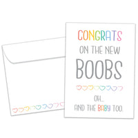 Tree-Free New Boobs New Baby Card