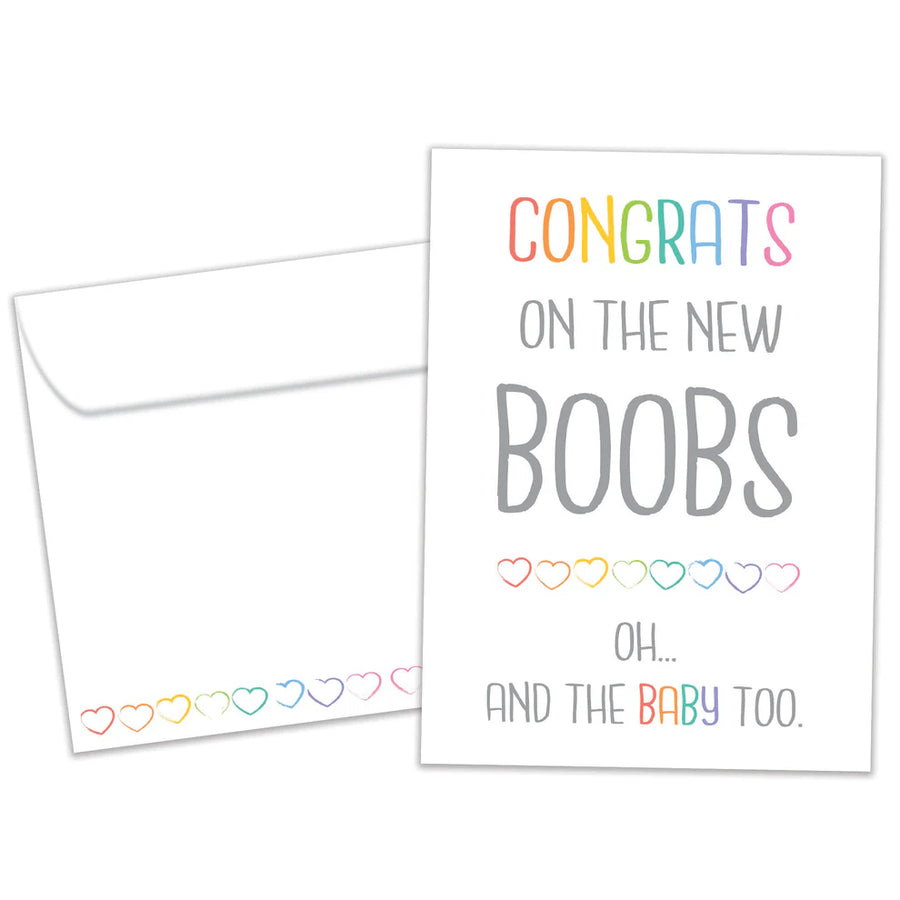 Tree-Free New Boobs New Baby Card