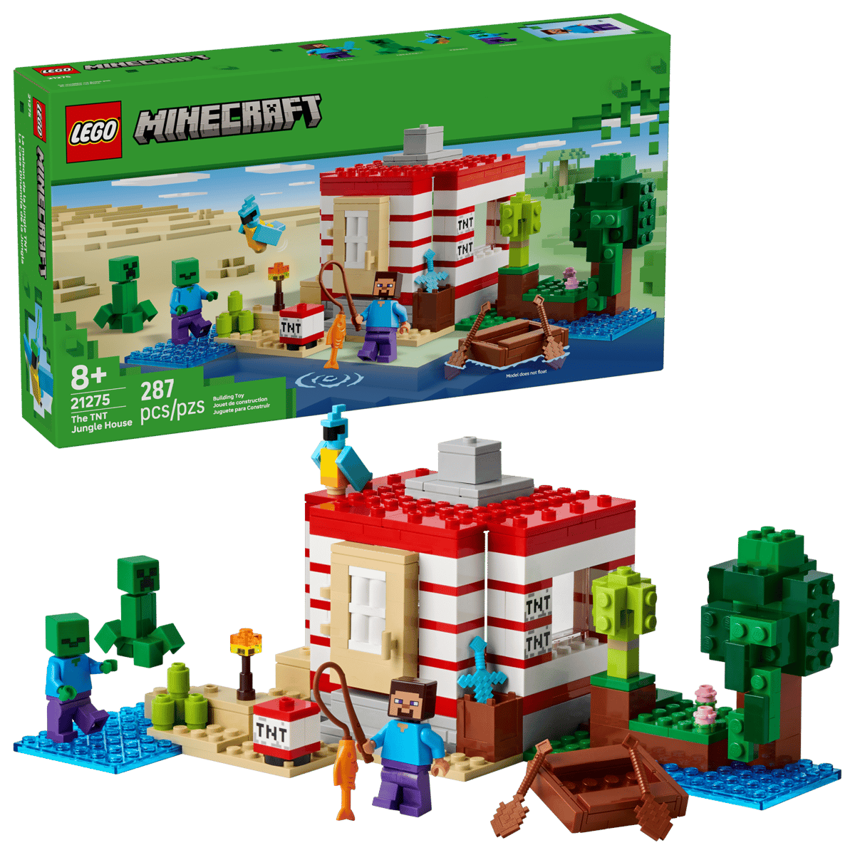 Lego Minecraft The TNT Jungle House 21275