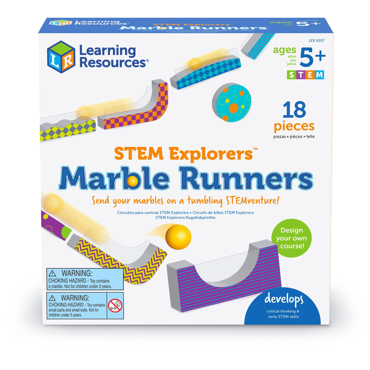 Learning Resources Tumble Trax Magnetic Marble Run