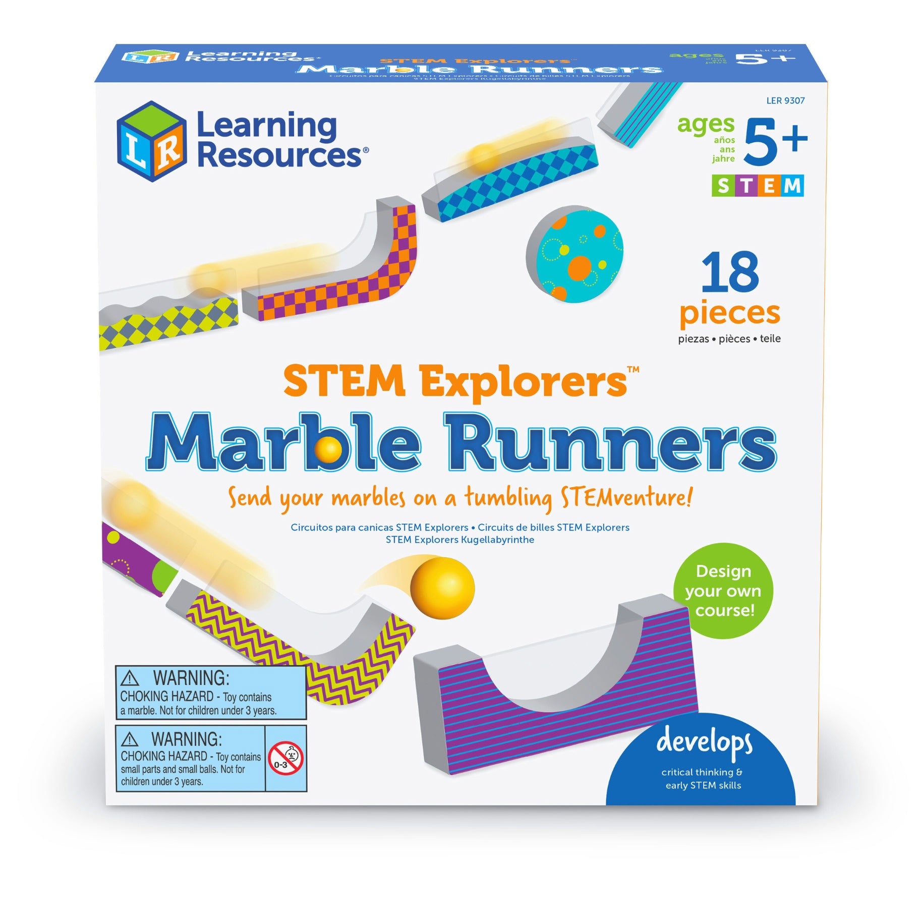 Learning Resources Tumble Trax Magnetic Marble Run