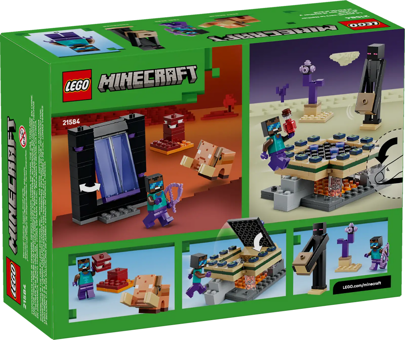 Lego Minecraft Nether & End Portal Journey 21584