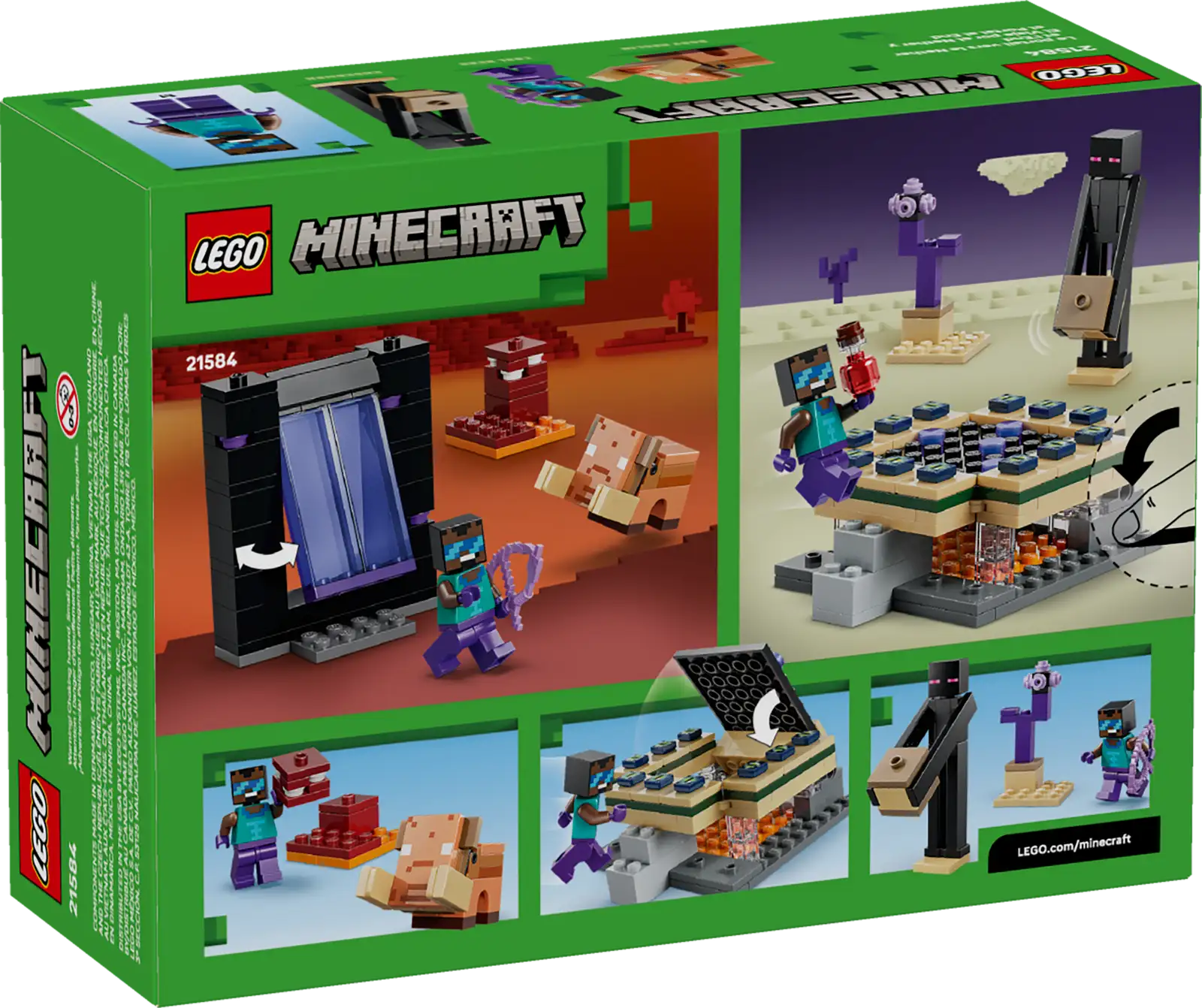 Lego Minecraft Nether & End Portal Journey 21584