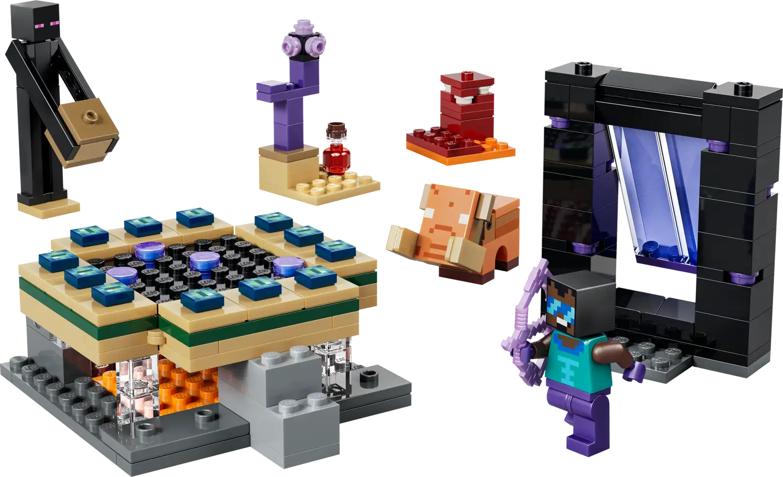 Lego Minecraft Nether & End Portal Journey 21584