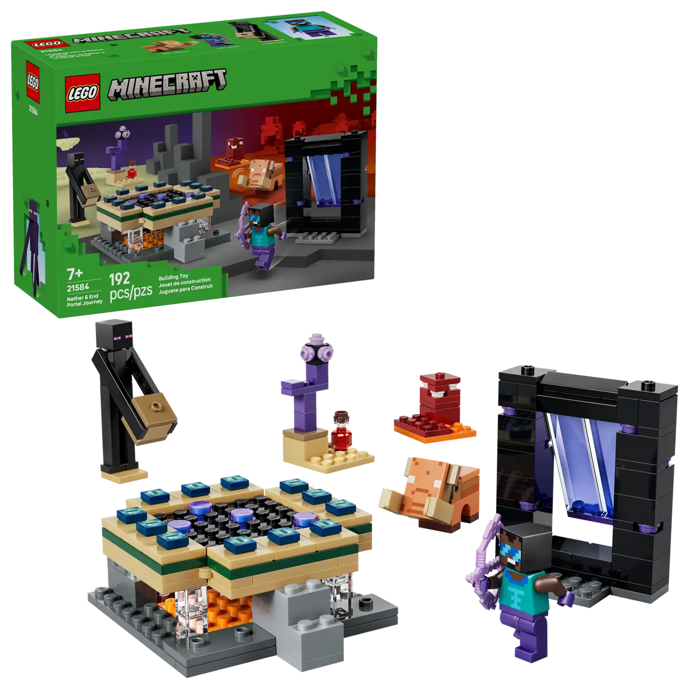 Lego Minecraft Nether & End Portal Journey 21584