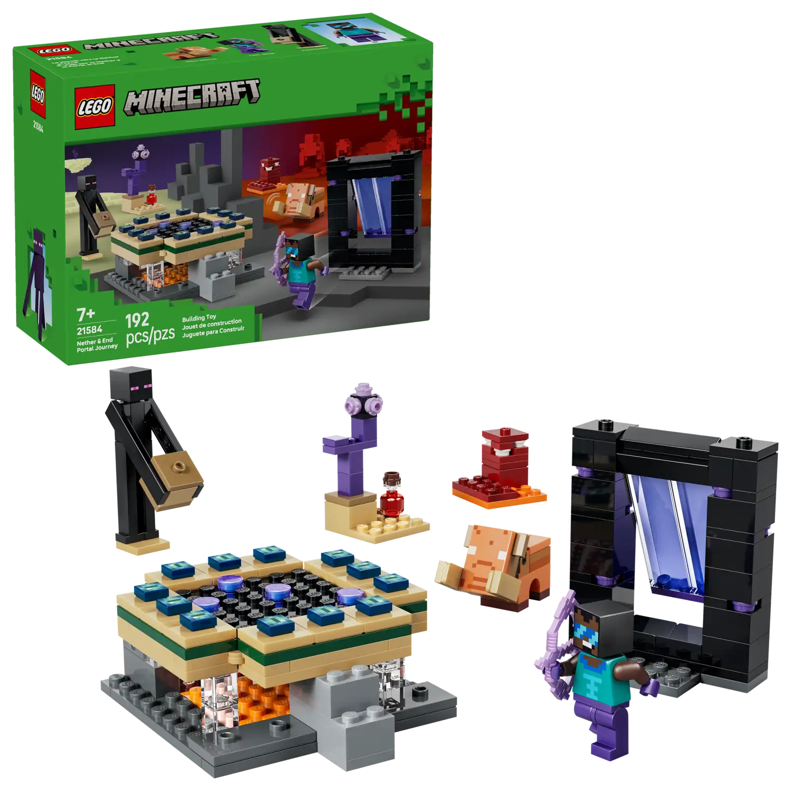 Lego Minecraft Nether & End Portal Journey 21584