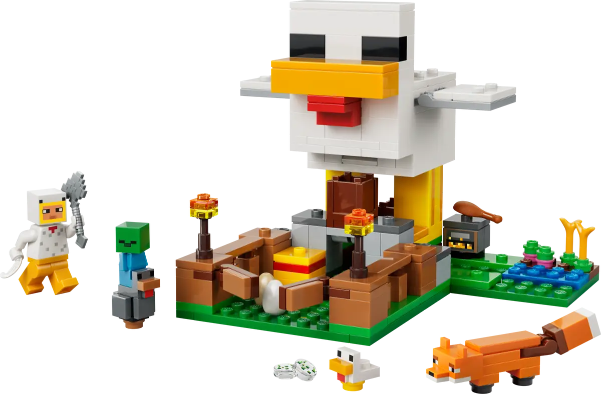 Lego Minecraft Chicken Farm 21585