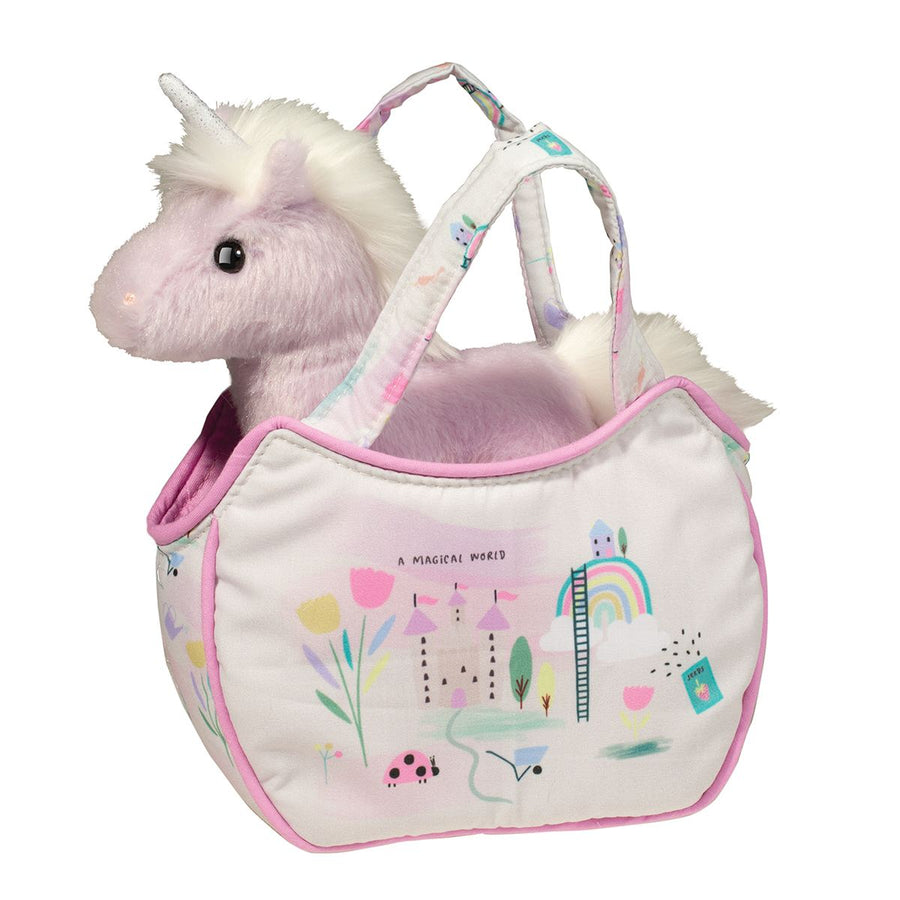 Douglas Toys Magical World Purple Unicorn Sassy Sak