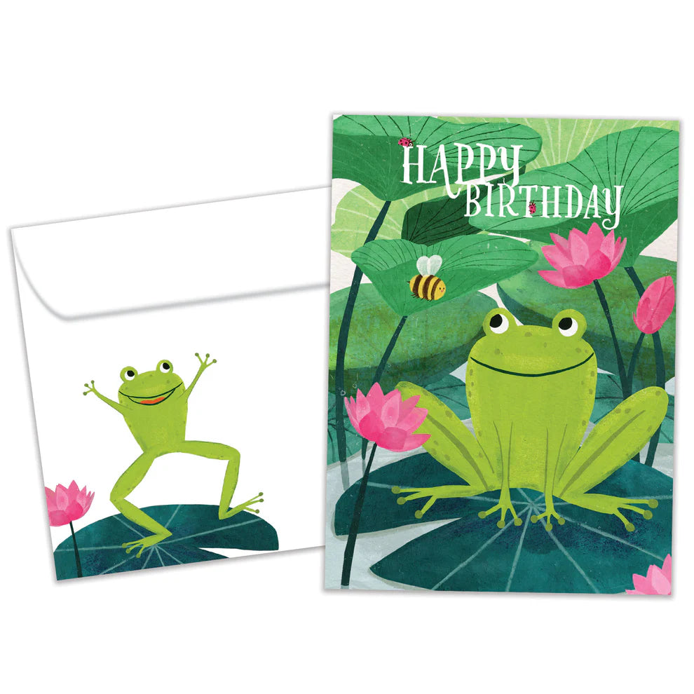Tree-Free Leap For Joy Birthday Card