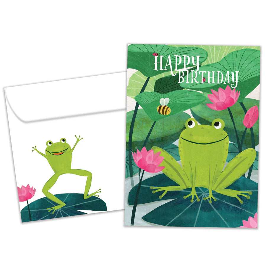 Tree-Free Leap For Joy Birthday Card