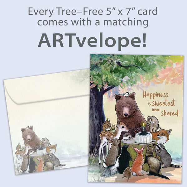 Tree Free Greetings Sweetest When Shared Birthday Card