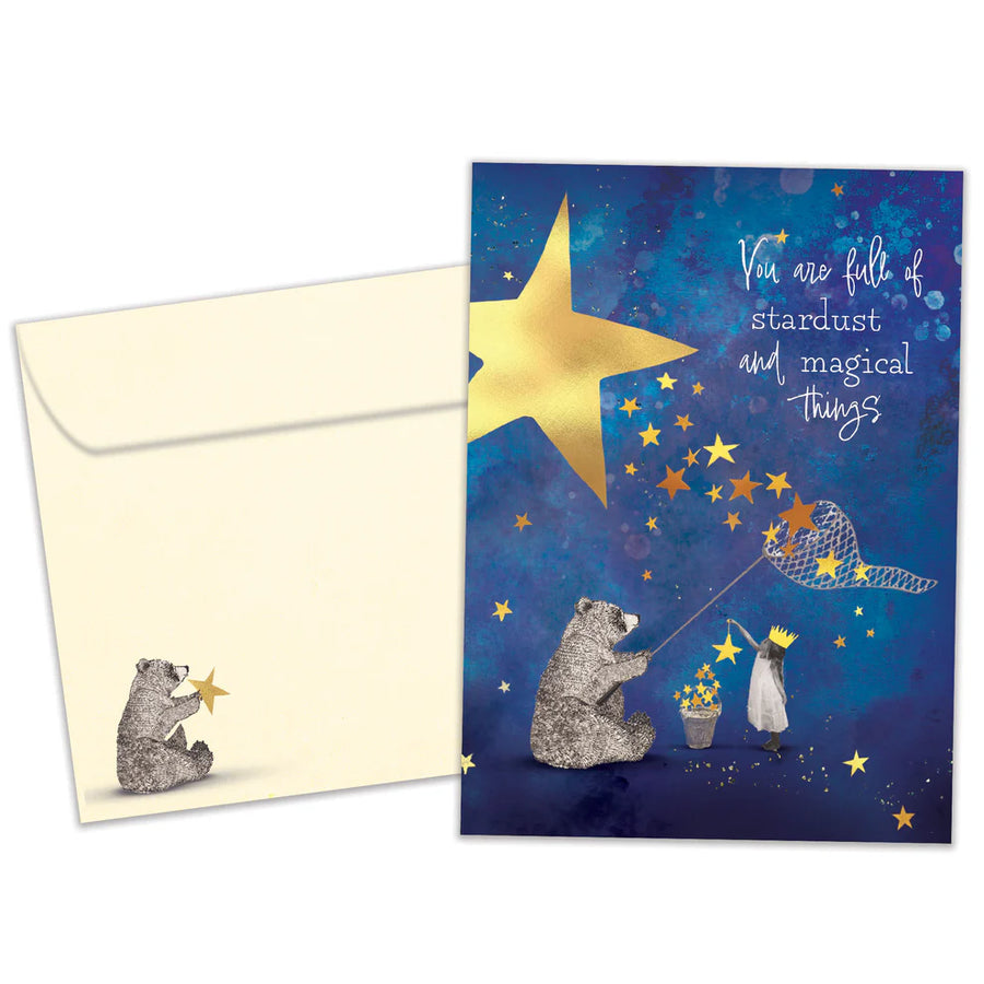 Tree Free Greetings Stardust Bear Birthday Card