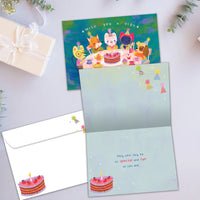 Tree Free Greetings Animal Tea Party Birthday Card