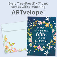 Tree Free Greetings Little And Fierce Daughter Birthday Card
