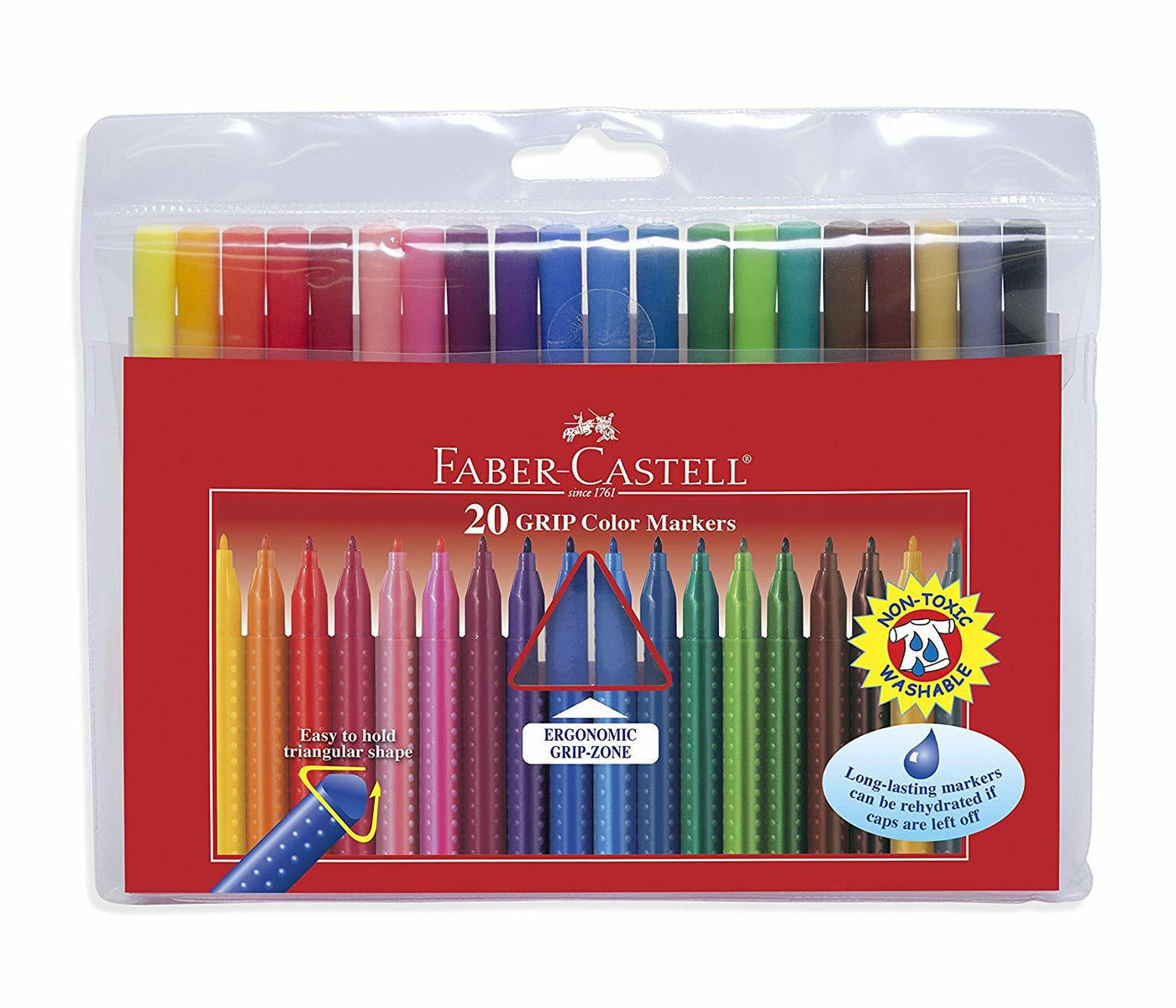 Faber-Castell Grip 20 Colour Marker Wallet