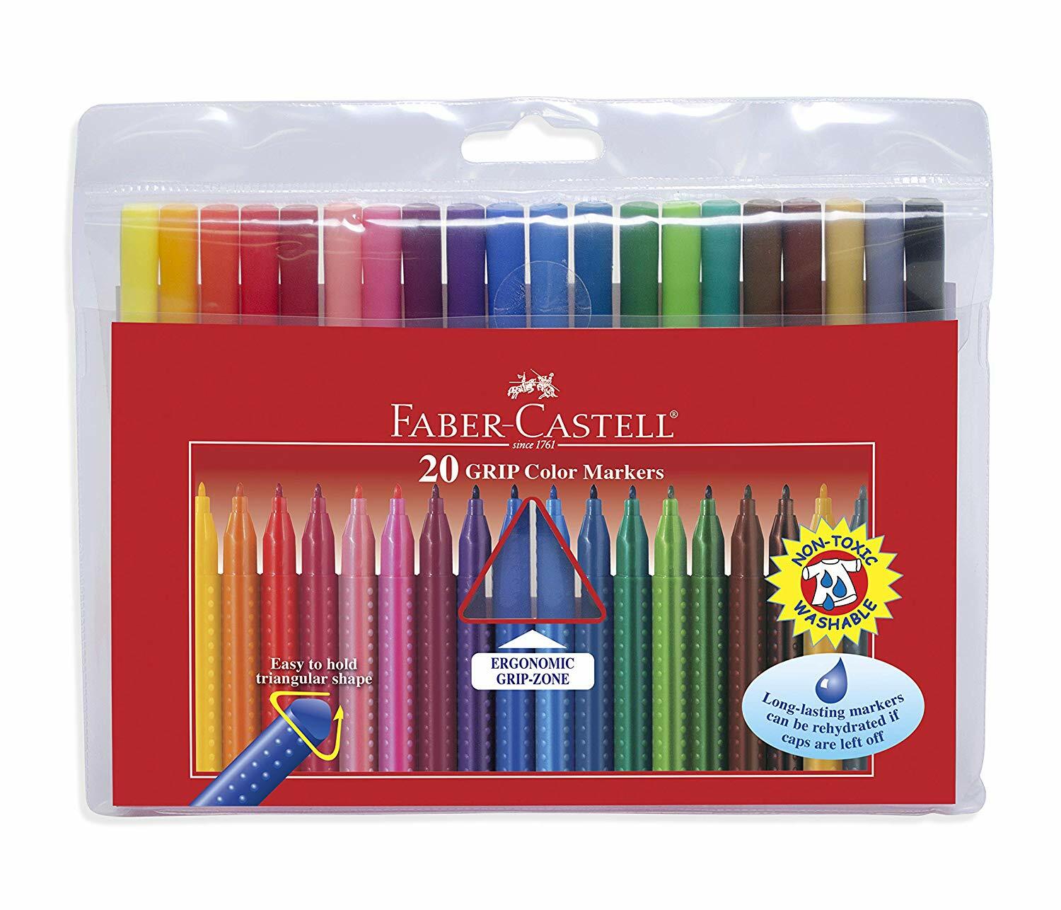 Faber-Castell Grip 20 Colour Marker Wallet