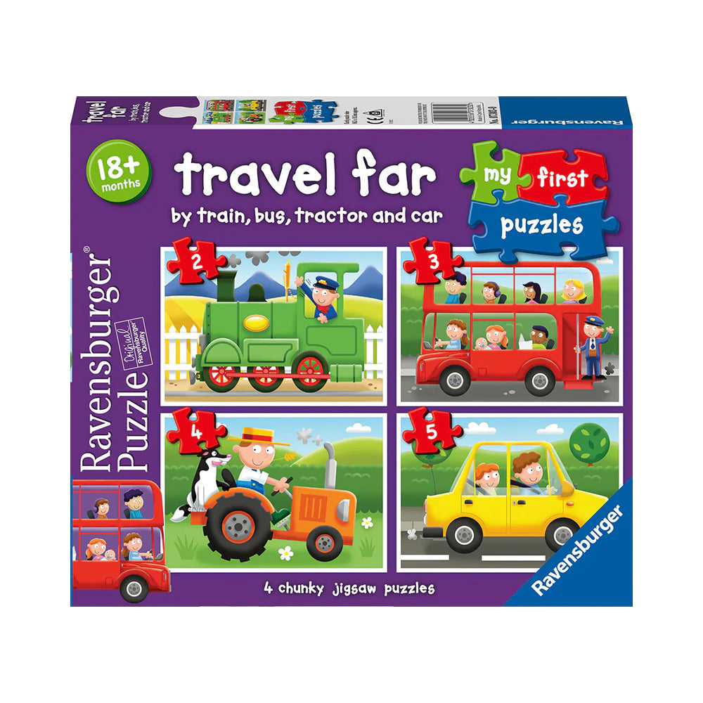ravensburger my first puzzles Travel Far  2, 3, 4, 5 pieces