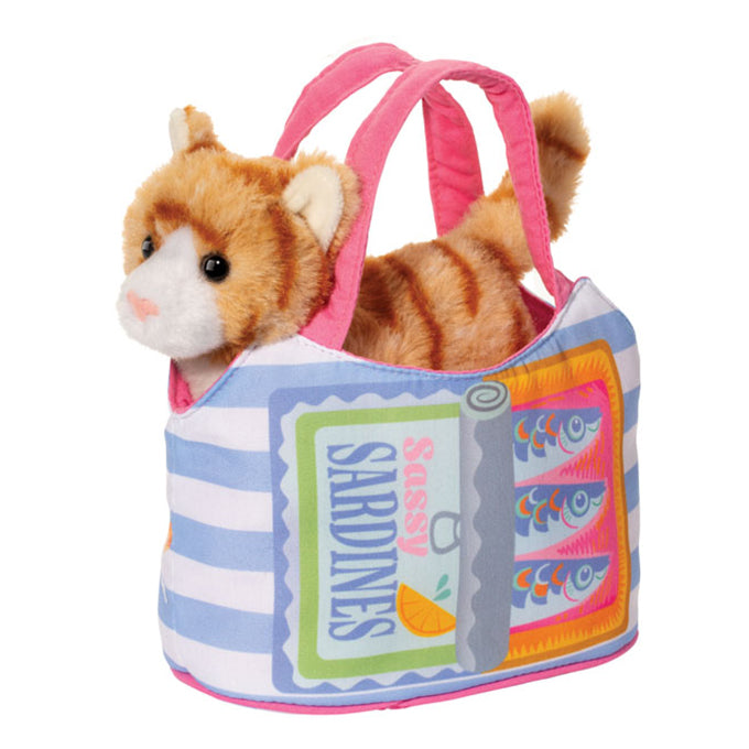 Douglas Toys Sardine Striped Cat Sassy Sak