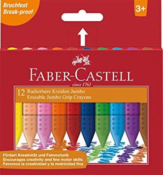 Faber-Castell 12 Grip Jumbo Crayons