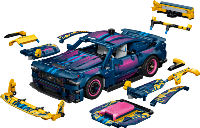 Lego Technic Custom Garage Ford Mustang GT Car 42236