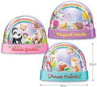 4M Glitter Rainbow Snow Domes