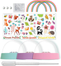 4M Glitter Rainbow Snow Domes