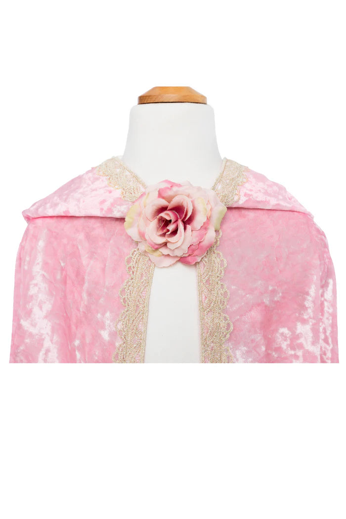 Great Pretenders Deluxe Pink Rose Princess Cape