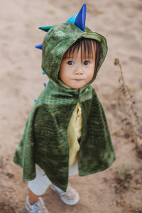 Great Pretenders Dragon Toddler Cape, Green/Blue, 2-3T