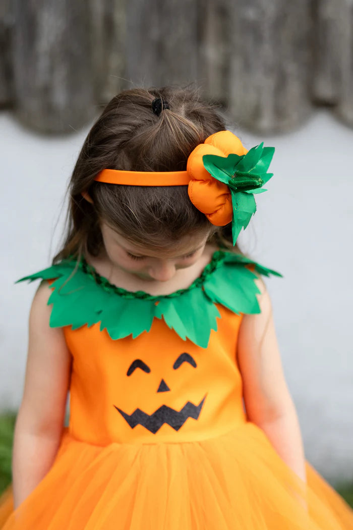Great Pretenders Pumpkin Patch Princess Dress & Headband 3T-4T