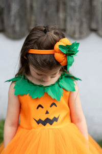 Great Pretenders Pumpkin Patch Princess Dress & Headband 3T-4T