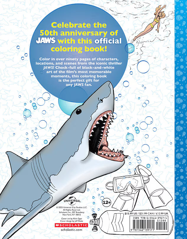 Scholastic The Official Jaws Colouring Book