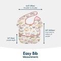 Tiny Twinkle Flutter Ruffle Mess-Proof Easy Bib - 3pk