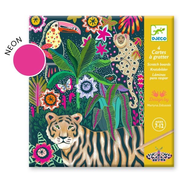 Djeco Jungle Scratch Boards