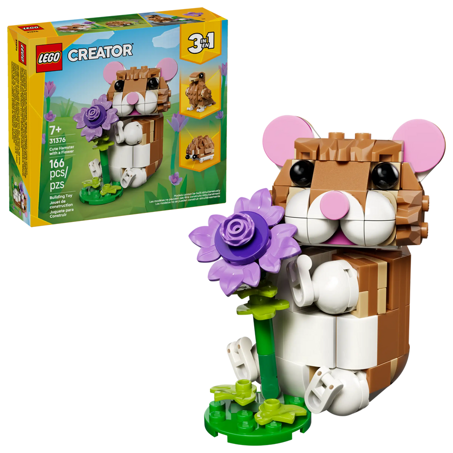 Lego Creator Cute Hamster With Flower 31376