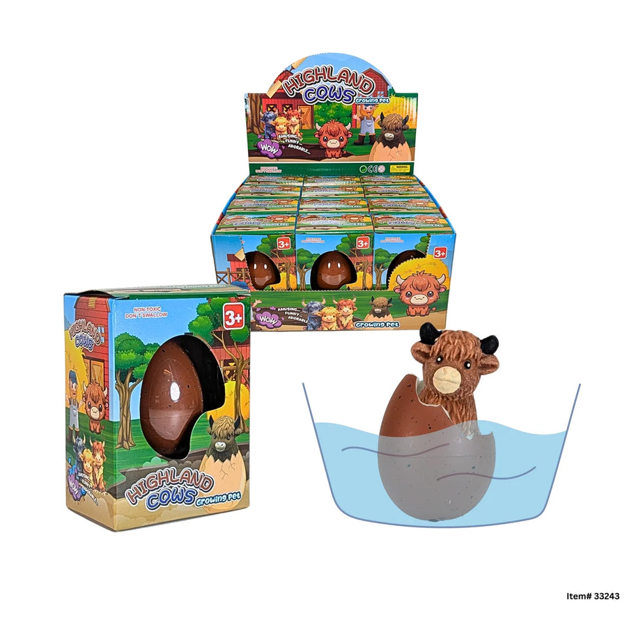 Highland Cow Growing Egg
