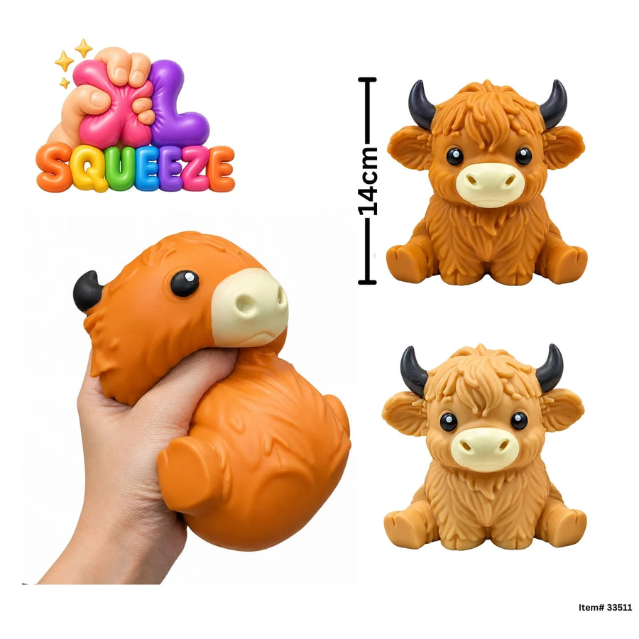 XL Squeeze Highland Cow
