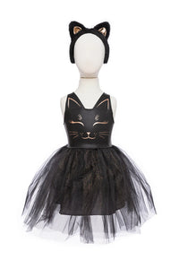 Great Pretenders Black Cat Dress & Headpiece, Size 5-6Y