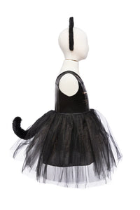 Great Pretenders Black Cat Dress & Headpiece, Size 5-6Y