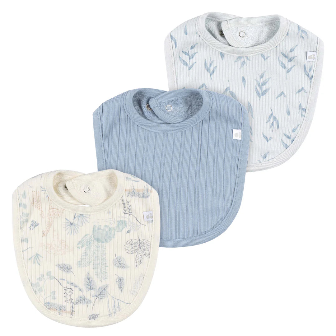 Just Born Blue 3 Pack Bibs