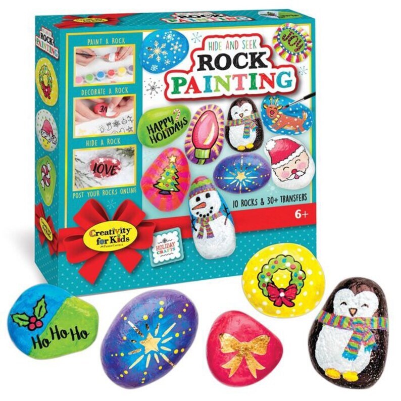 Creativity For Kids Hide & Seek Holiday Rock Painting Kit