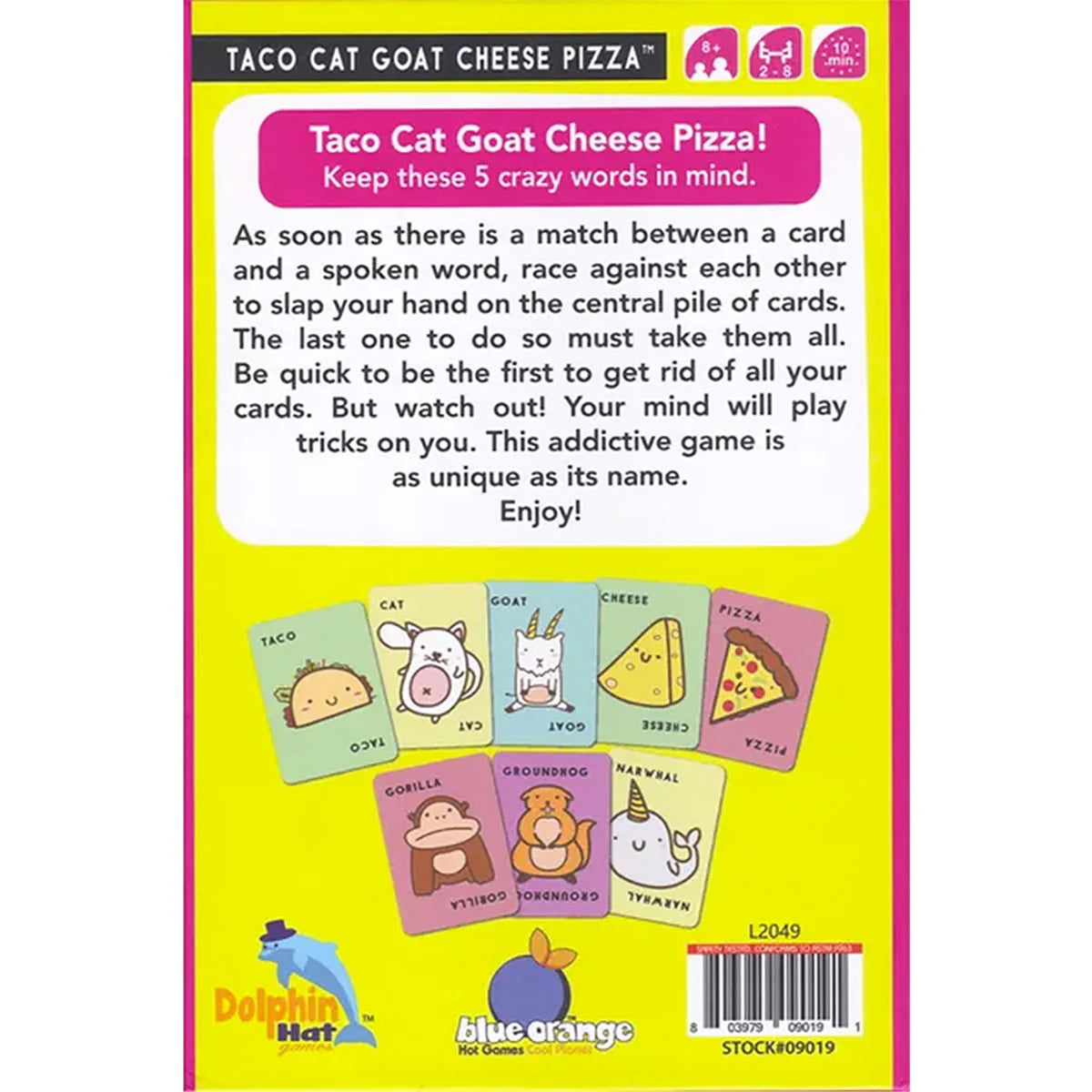 Blue Orange Taco Cat Goat Cheese Pizza