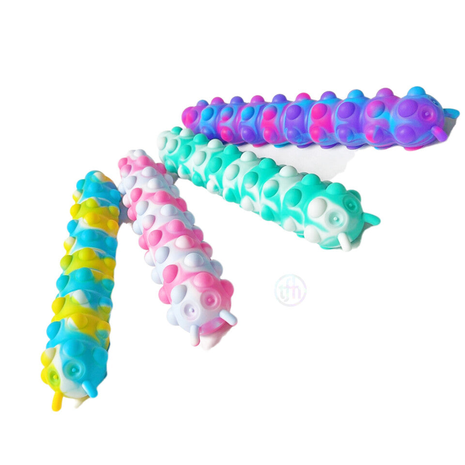 Light Up Pop & Stick Caterpillar Fidget